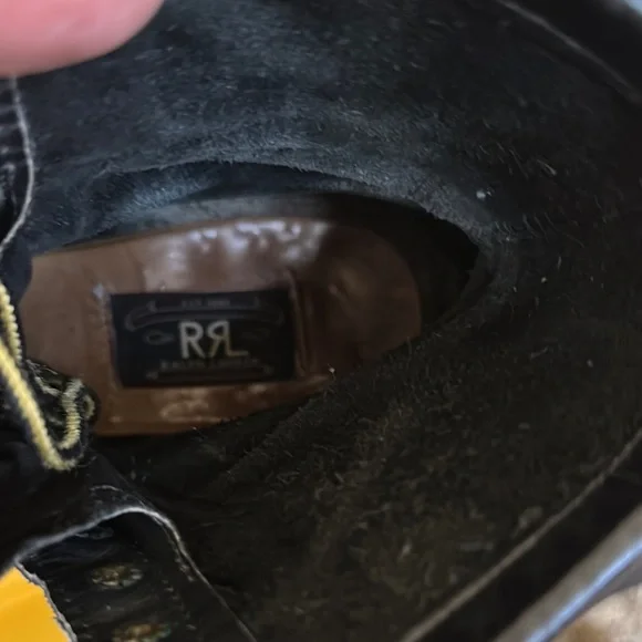 Double RL/Black Leather Men's Boots! - Picture 4 of 6